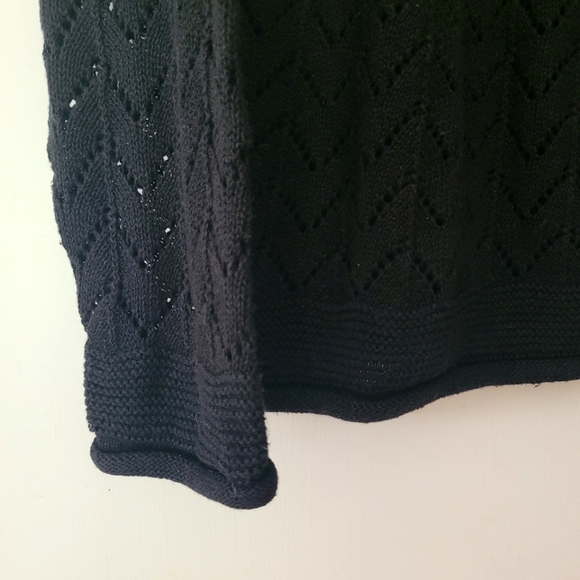 Vintage SK Wear Scallop Collar Knit Sweater women size Small - Picture 2 of 8